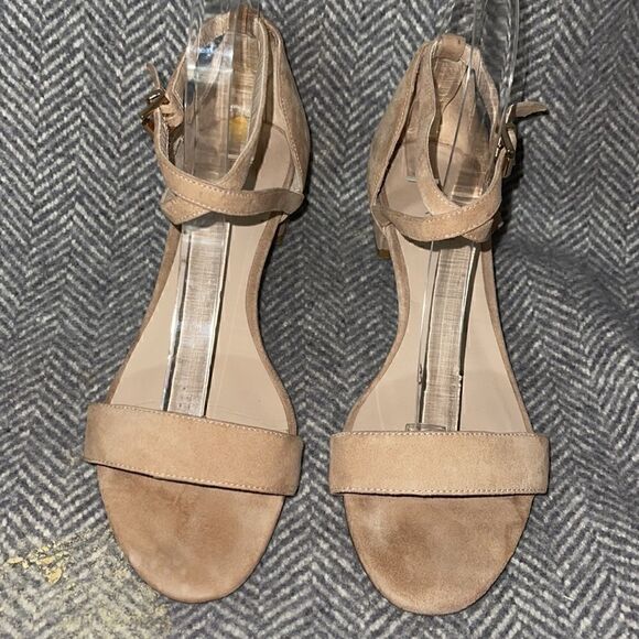 Raye sandals Womens size 37 suede leather cross strap block heel - Picture 3 of 8